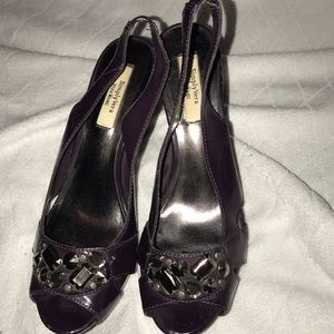 Purple jewel Vera wang heels